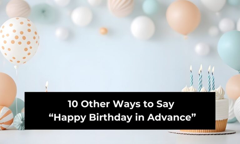 10 Other Ways to Say “Happy Birthday in Advance” (with Examples)