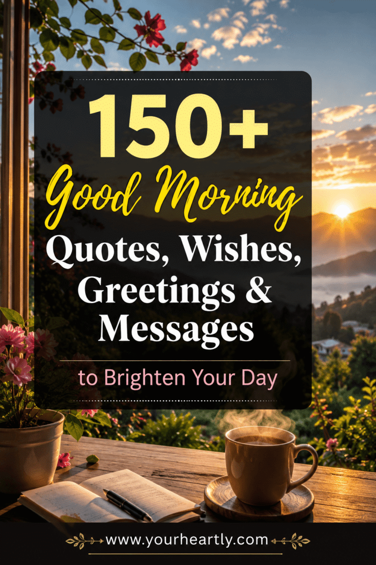 150+ Good Morning Quotes, Wishes, Greetings & Messages to Brighten Your Day
